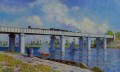 Die Eisenbahnbrücke in Argenteuil II Claude Monet